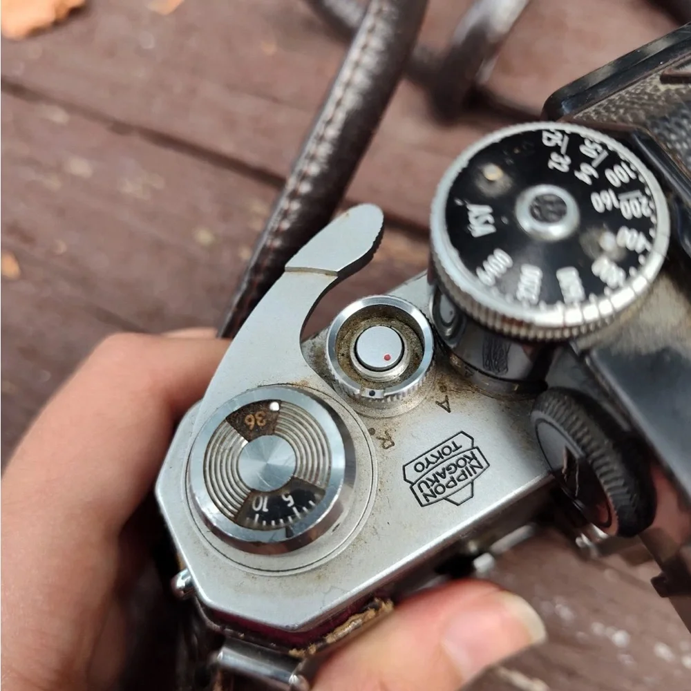 Nikon Vintage Black and Silver Camera Body